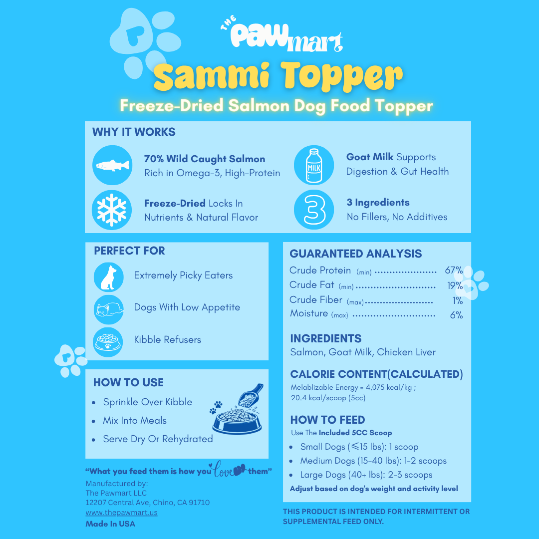 The Pawmart Freeze-Dried Salmi Topper