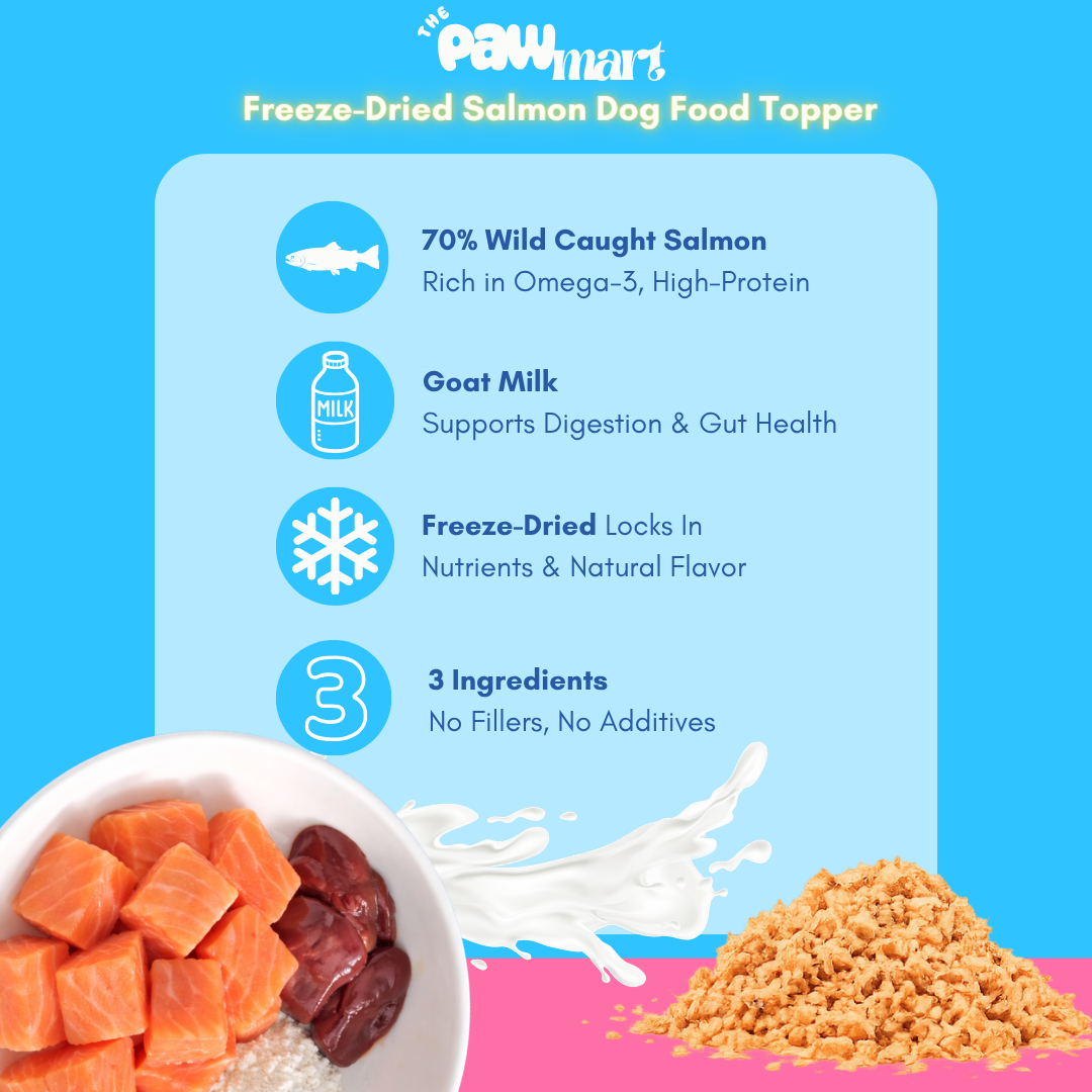The Pawmart Freeze-Dried Salmi Topper