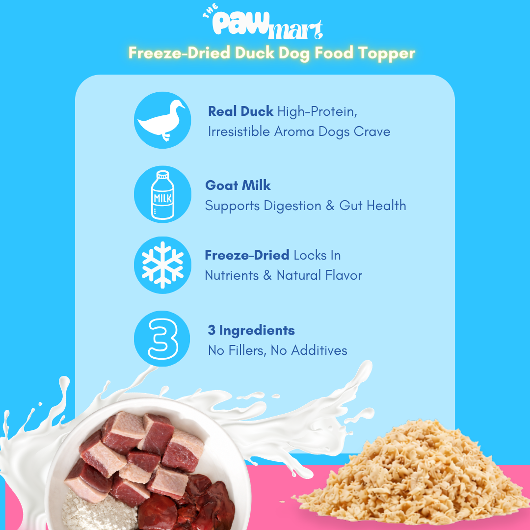 The Pawmart Freeze-Dried Ducky Topper