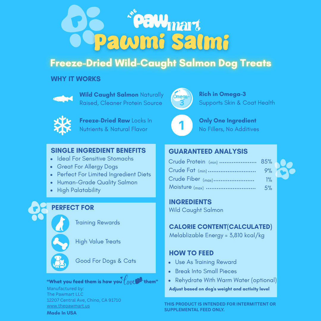 The Pawmart Freeze-Dried Pawmi Salmi Treat