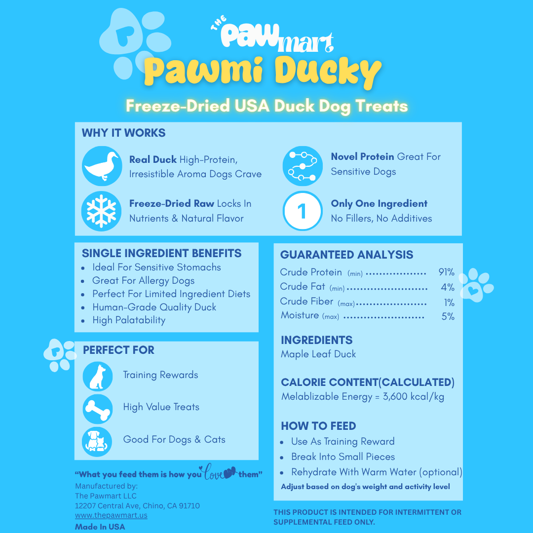 The Pawmart Freeze-Dried Pawmi Ducky Treats